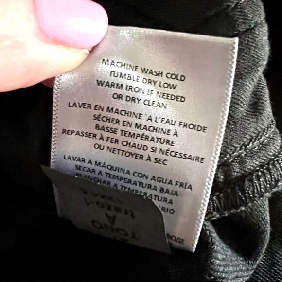 Redone high rise black NWT 27” premium denim jeans - stretch - Picture 16 of 16